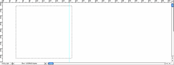 Uhoh! That ain't right! 1C. selection lands 1 pixel to right of where the guide appears to be